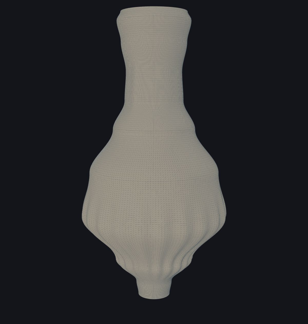 Retopologised mesh render